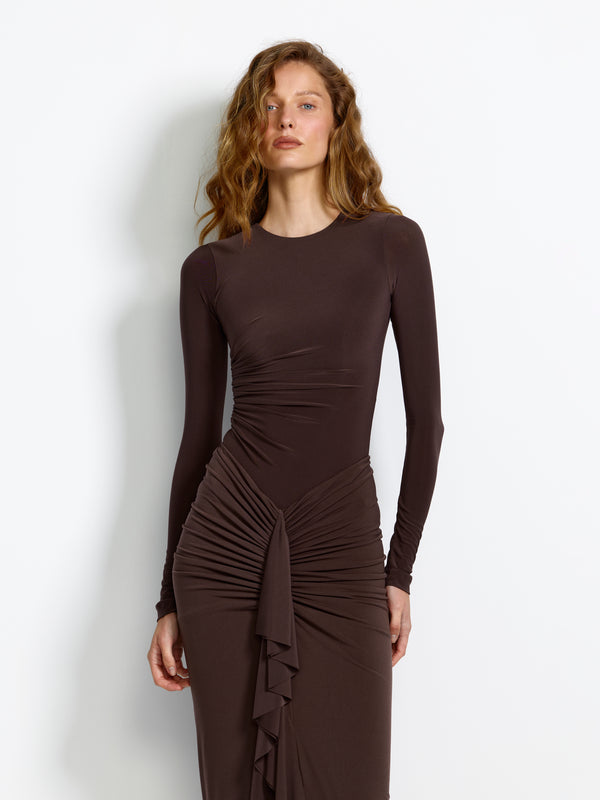 Auburn Bodysuit - Chocolate Plum - EFFIE KATS