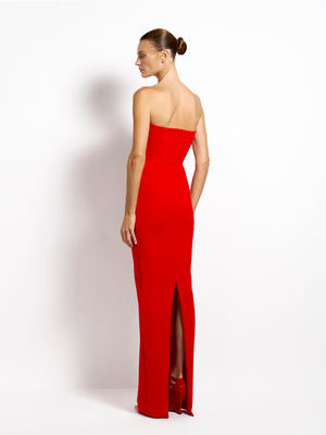 Addison Gown - Cherry Red - EFFIE KATS