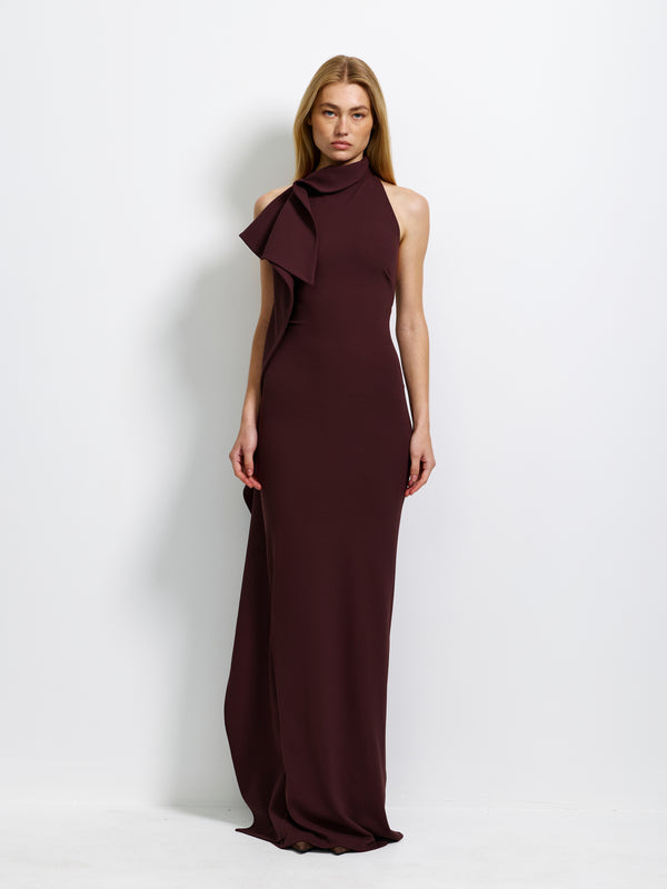 Alessia Gown - Chocolate Plum - EFFIE KATS