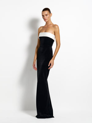 Madison Gown - Black Velvet - EFFIE KATS
