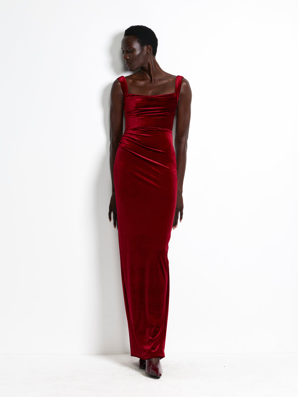 Marbella Gown - Shiraz Velvet - EFFIE KATS