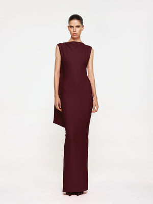 Audrey Gown - Wine - EFFIE KATS