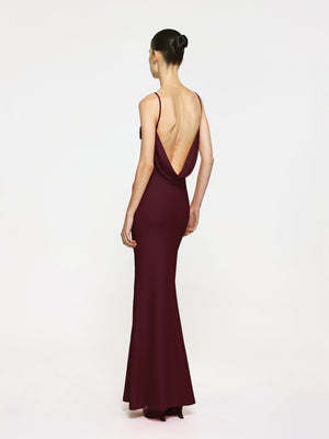 Havilland Gown - Wine - EFFIE KATS