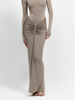 Kayson Maxi Skirt - Roast Cashew - EFFIE KATS