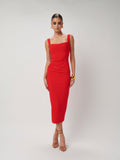 Marbella Dress - Cherry Red