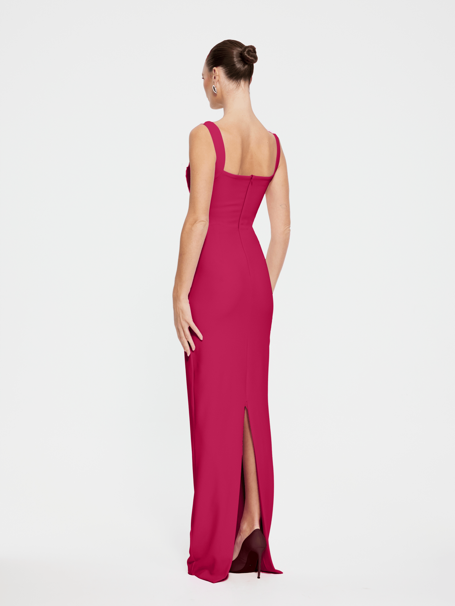 Marbella Gown - Raspberry - EFFIE KATS