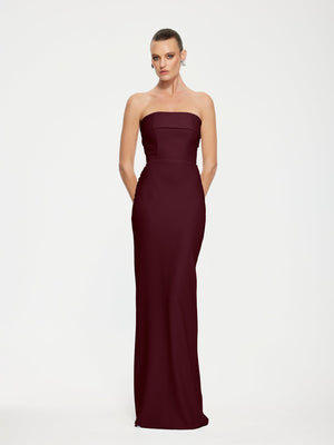 MONROE GOWN - Wine - EFFIE KATS