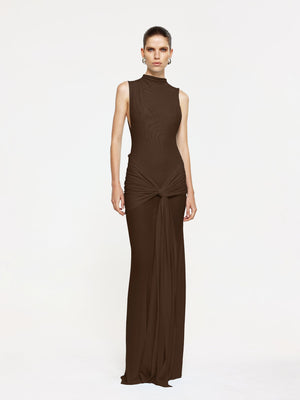 Roza Maxi Dress - Chocolate - EFFIE KATS