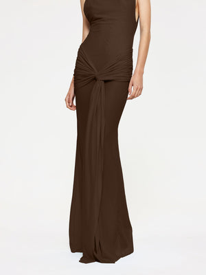Roza Maxi Dress - Chocolate - EFFIE KATS