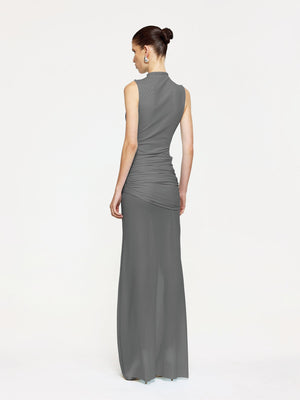 Roza Maxi Dress - Grey - EFFIE KATS
