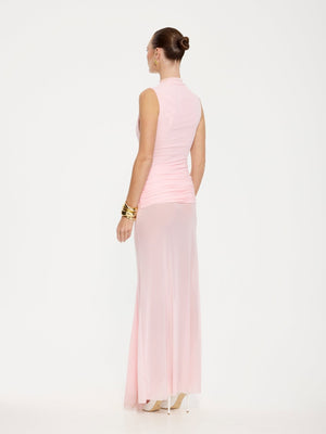 Roza Maxi Dress in Petal Pink - EFFIE KATS