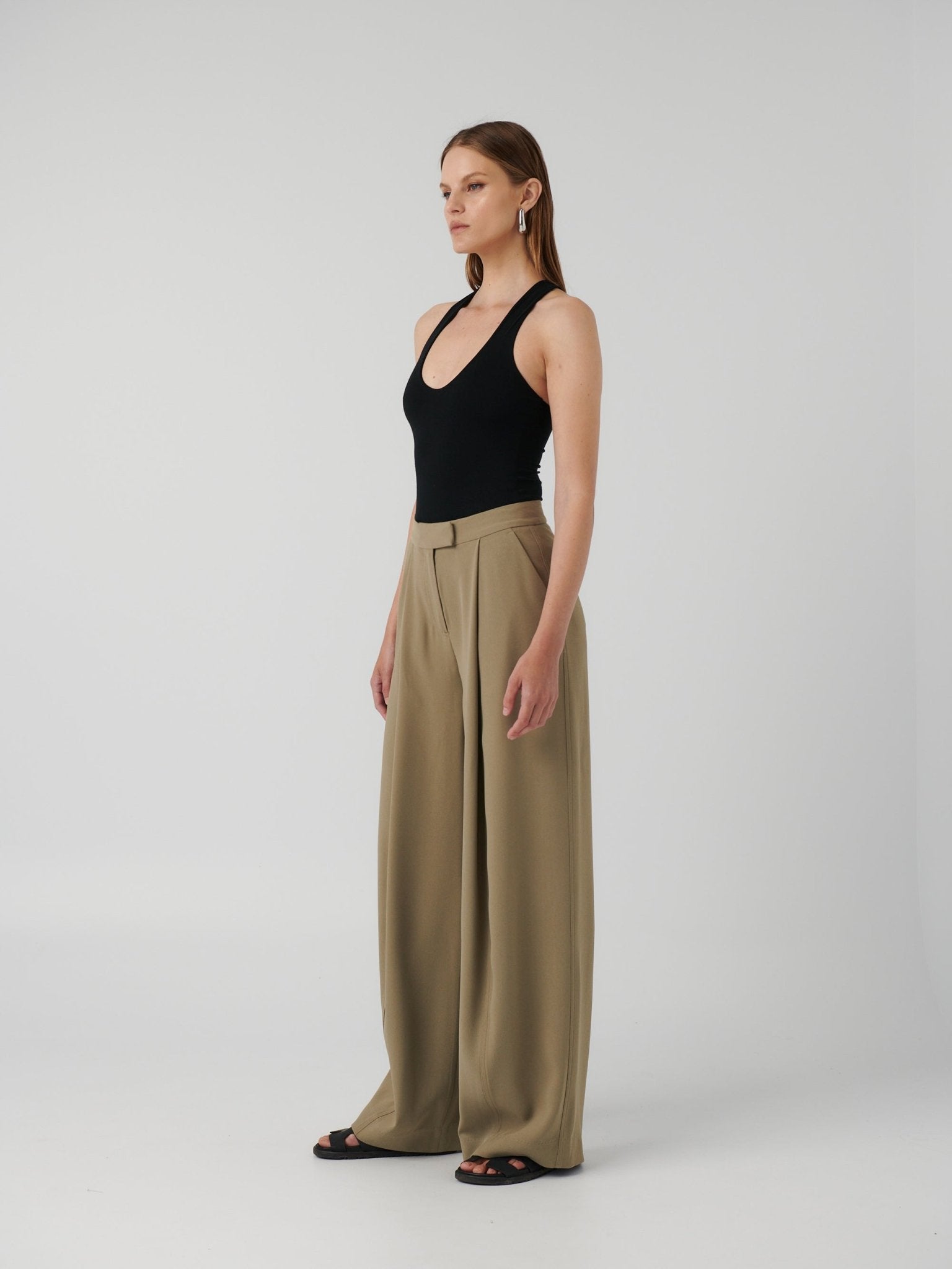 Scottie Pant - Khaki - EFFIE KATS