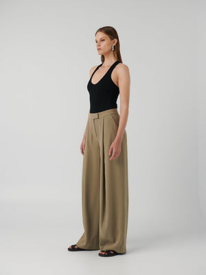 Scottie Pant - Khaki - EFFIE KATS