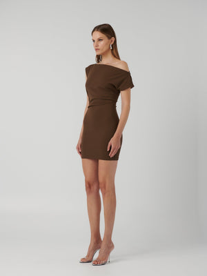 Shenise Dress - Mocha - EFFIE KATS