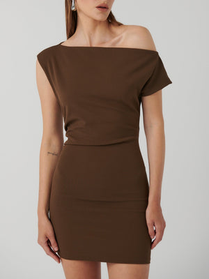 Shenise Dress - Mocha - EFFIE KATS