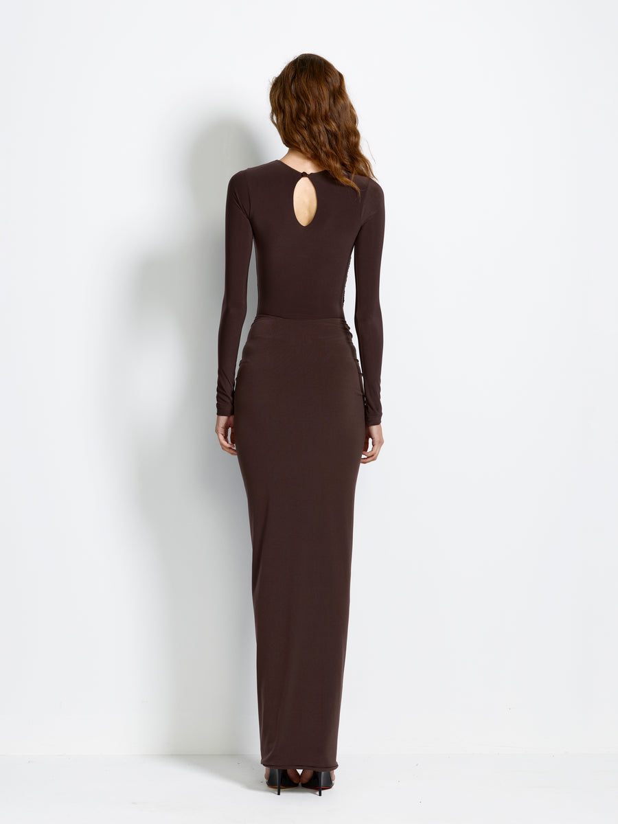 Auburn Bodysuit - Chocolate Plum - EFFIE KATS