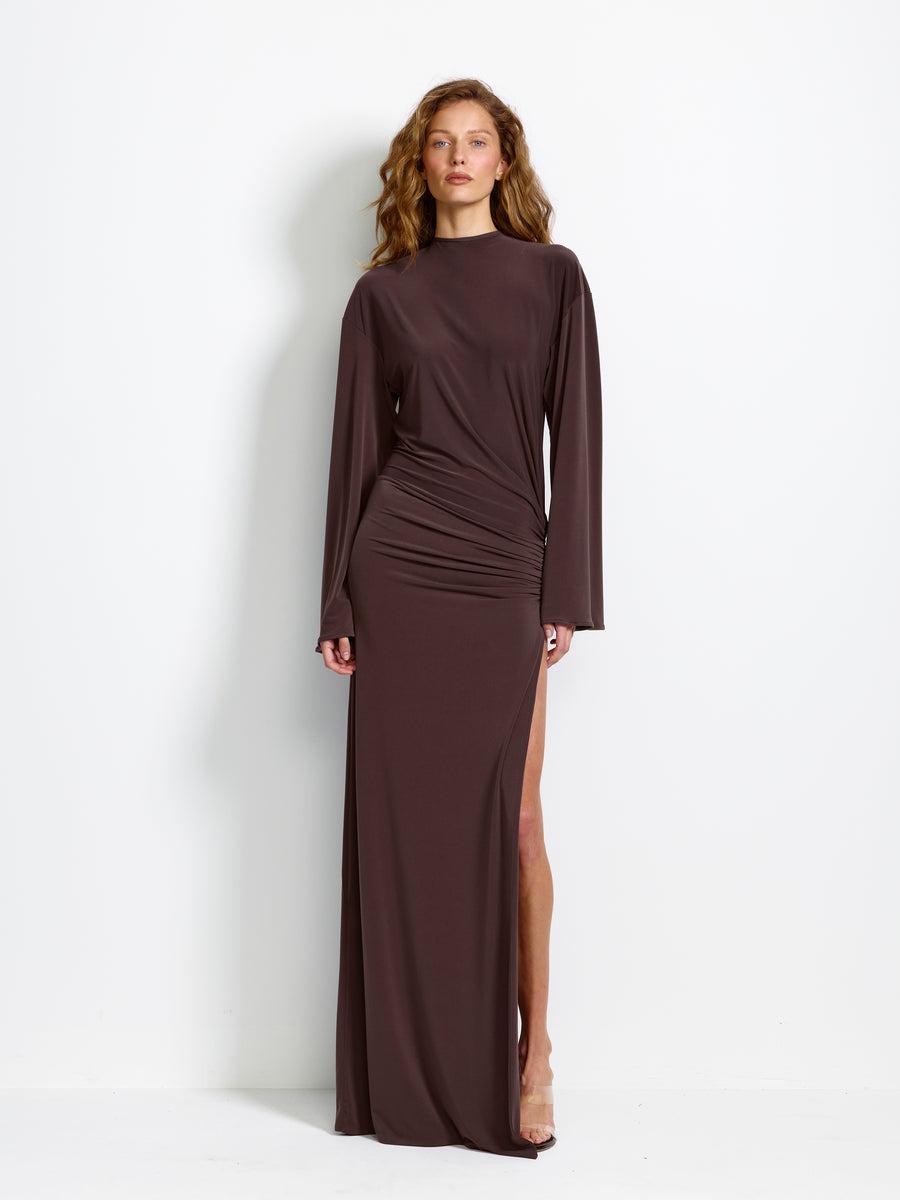 Hera Gown - Chocolate Plum - EFFIE KATS
