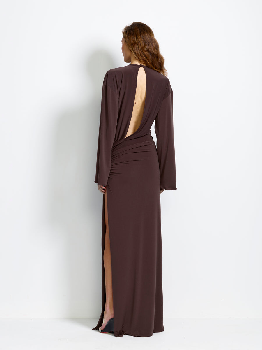Hera Gown - Chocolate Plum - EFFIE KATS