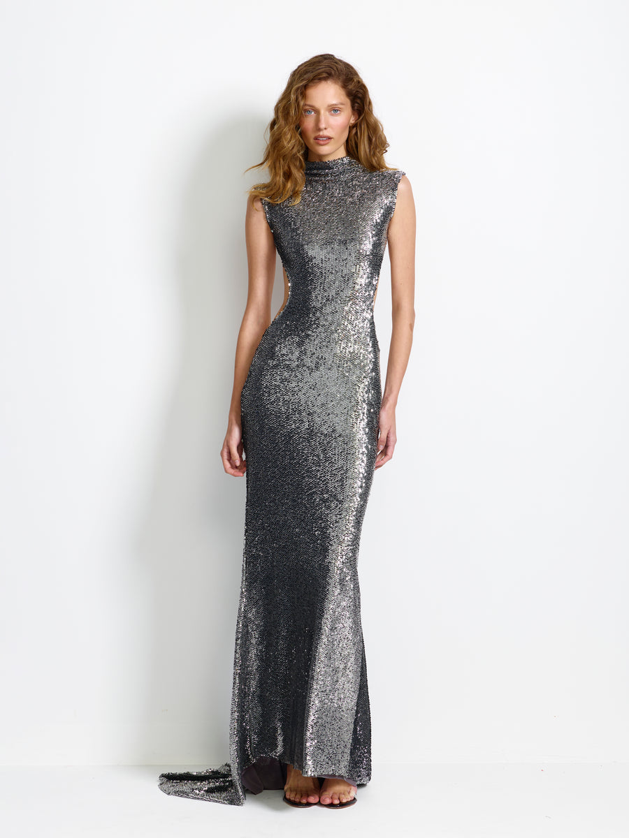 Mercury Gown - Metal - EFFIE KATS