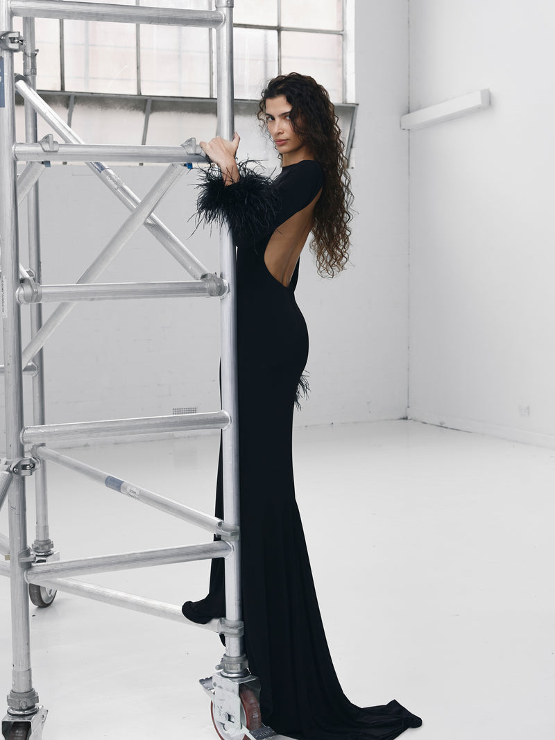 Eloise Gown - Black - EFFIE KATS
