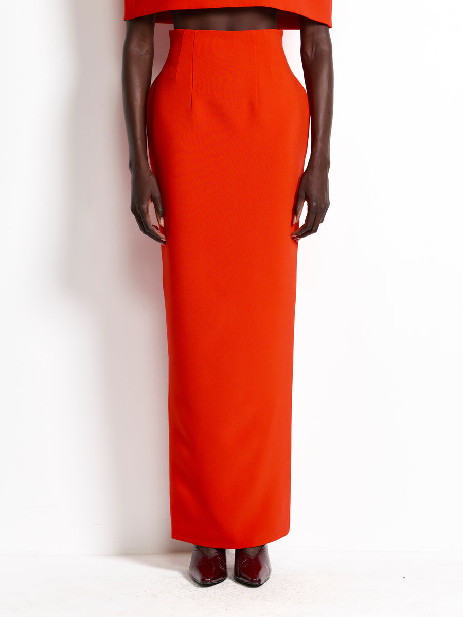 Octavia Skirt - Red - EFFIE KATS