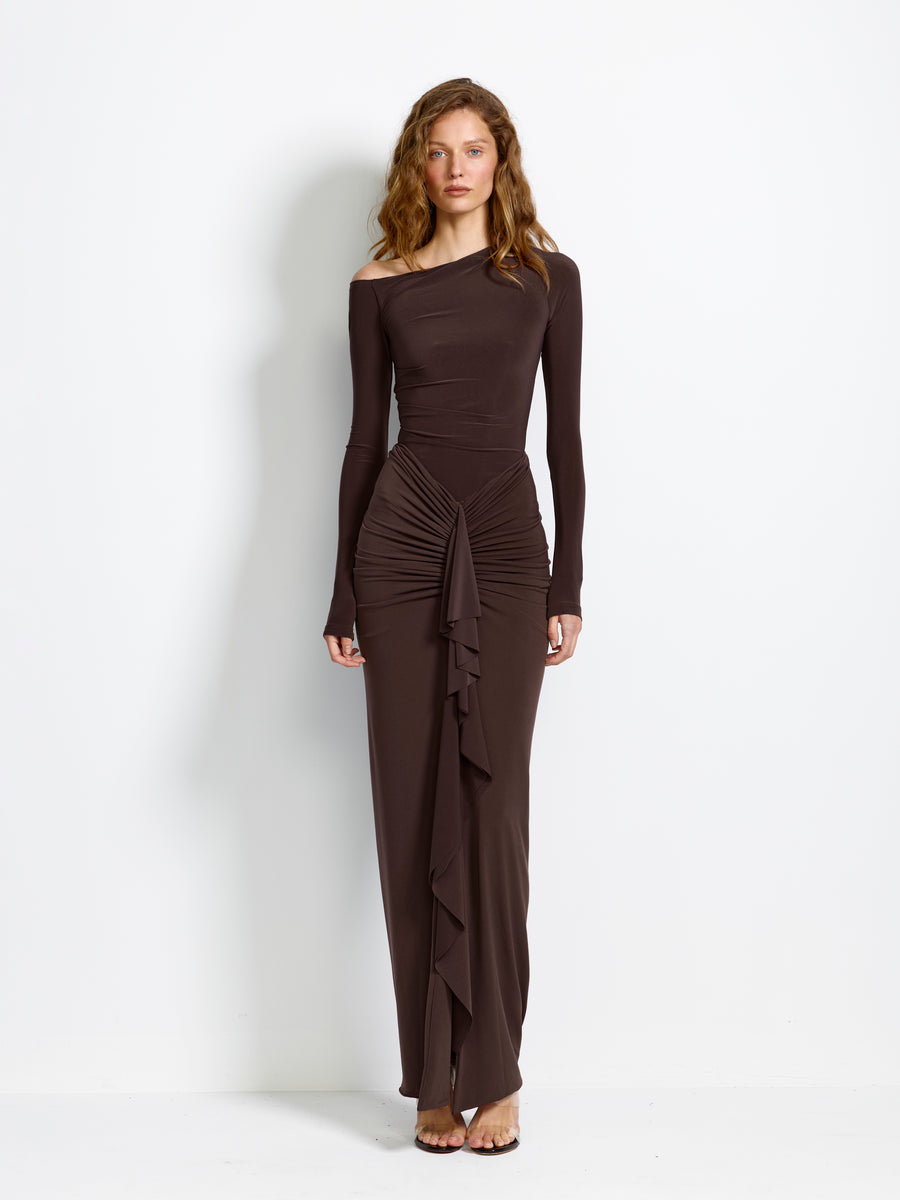 Albany Bodysuit - Chocolate Plum - EFFIE KATS