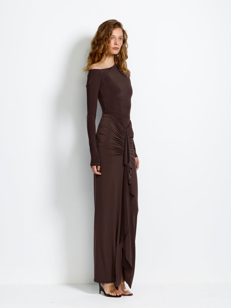 Albany Bodysuit - Chocolate Plum - EFFIE KATS