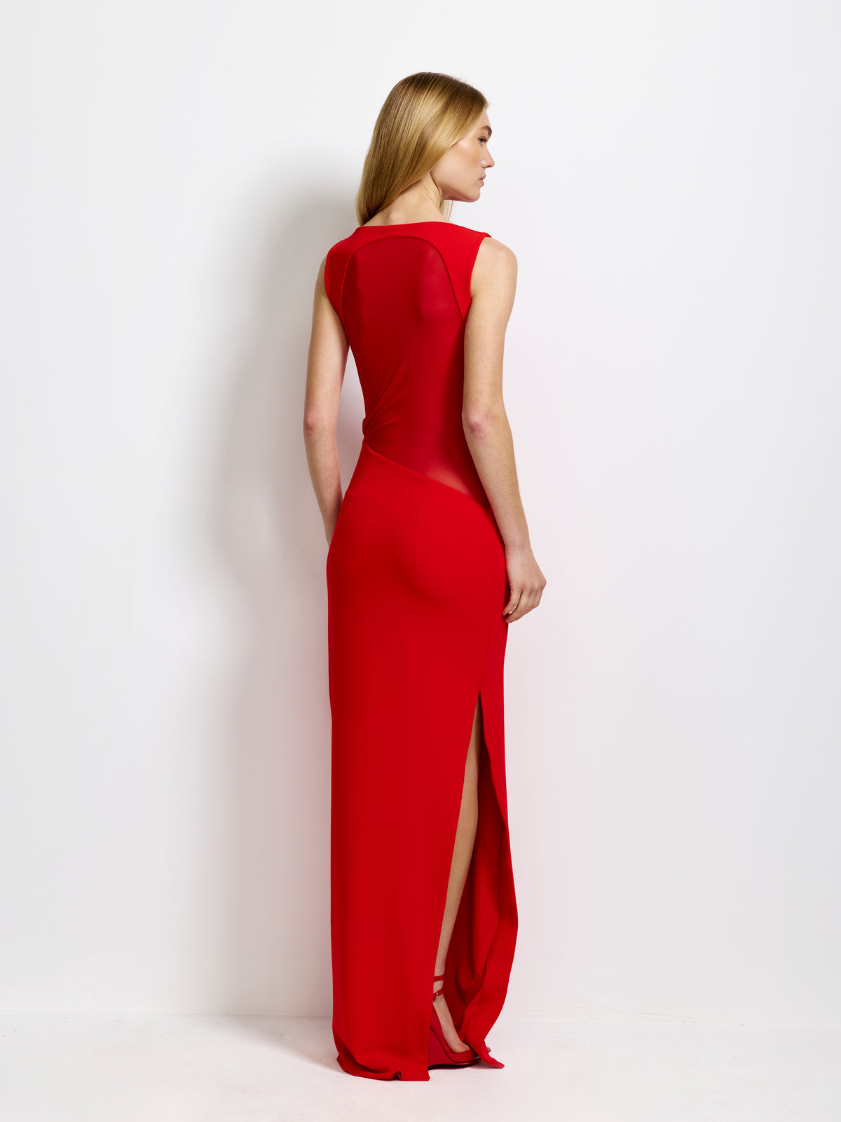 Aisha Gown - Cherry Red