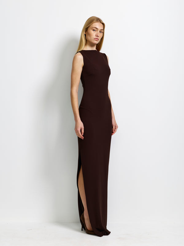 Aisha Gown - Coffee - EFFIE KATS