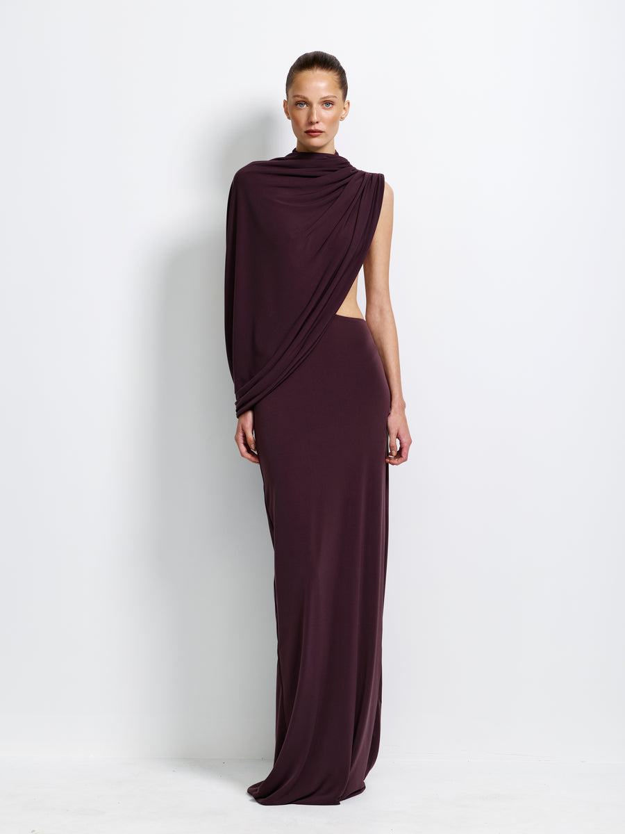 Aleksi Gown - Chocolate Plum