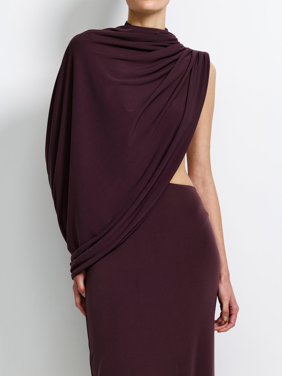 Aleksi Gown - Chocolate Plum