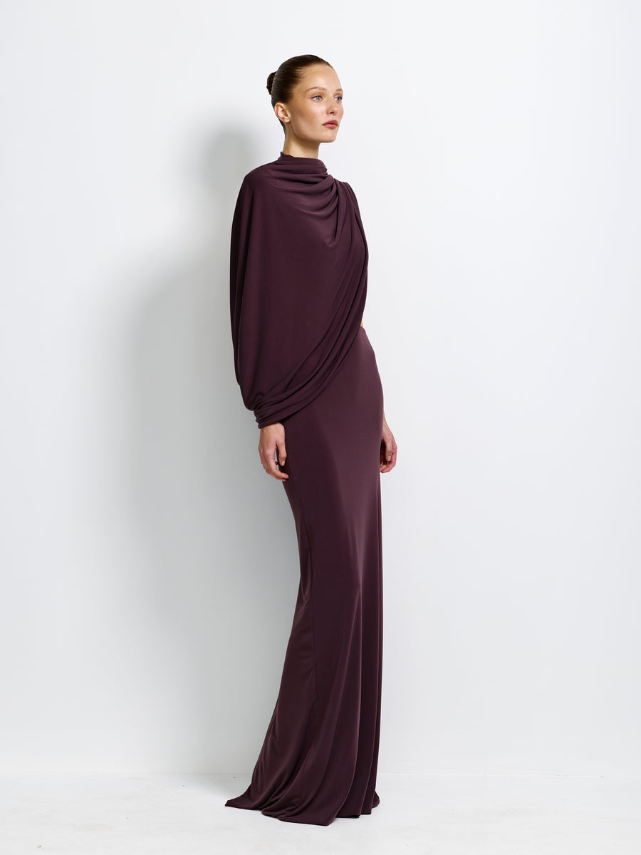Aleksi Gown - Chocolate Plum