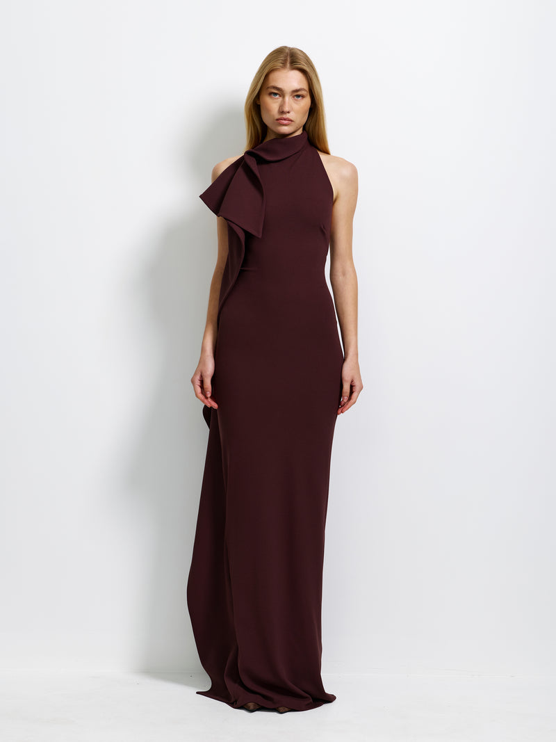Alessia Gown - Chocolate Plum - EFFIE KATS