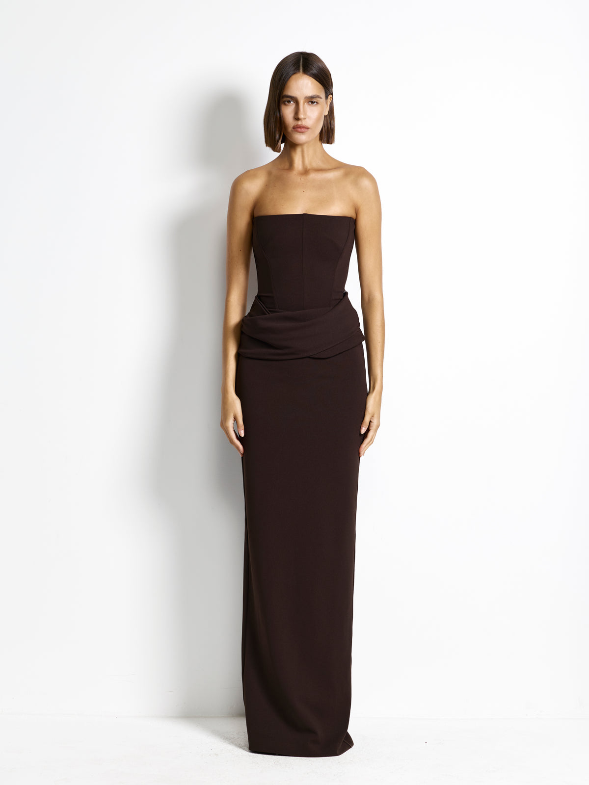 Allegra Gown — Coffee - EFFIE KATS