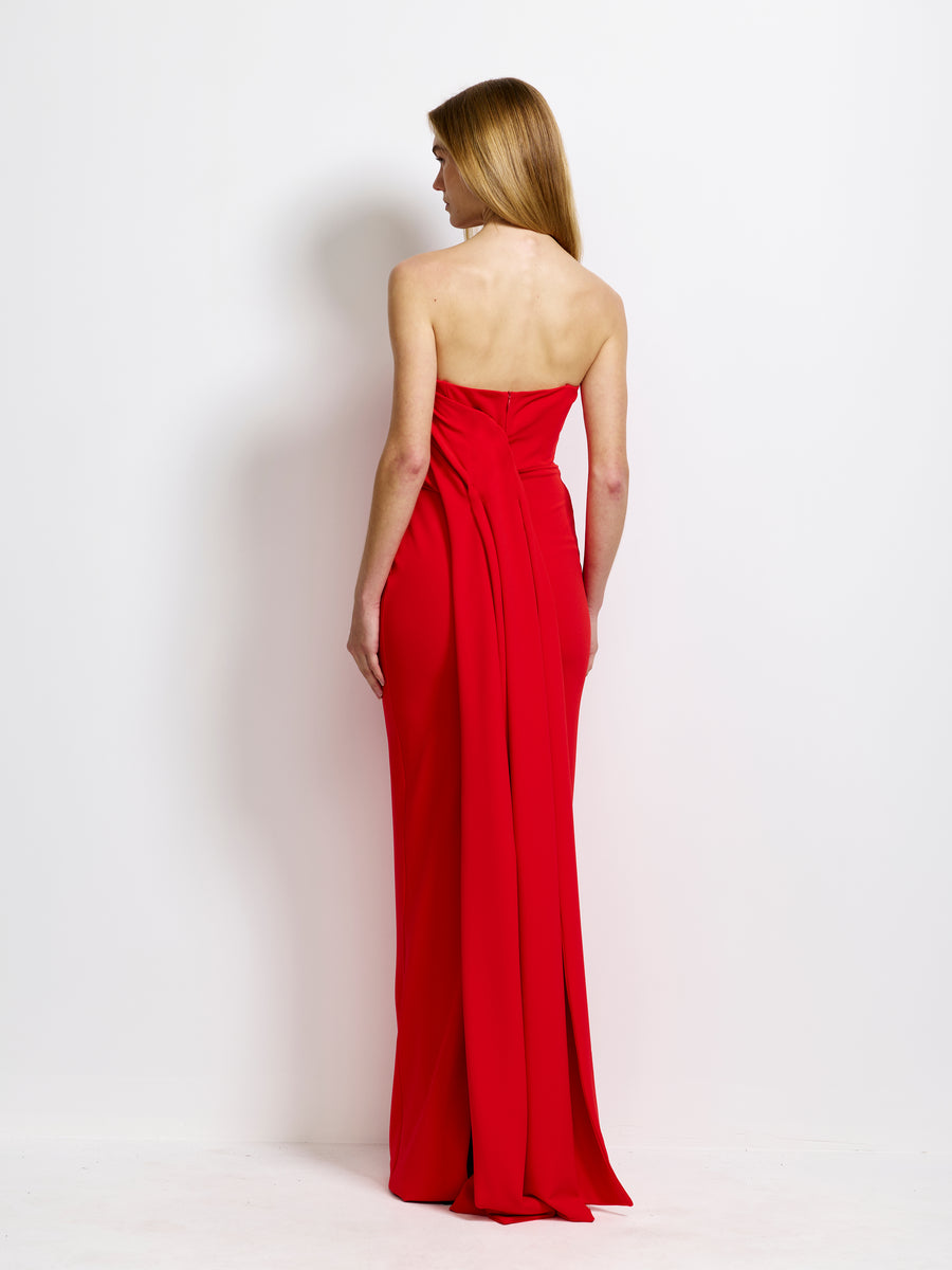 Alva Gown - Cherry Red - EFFIE KATS