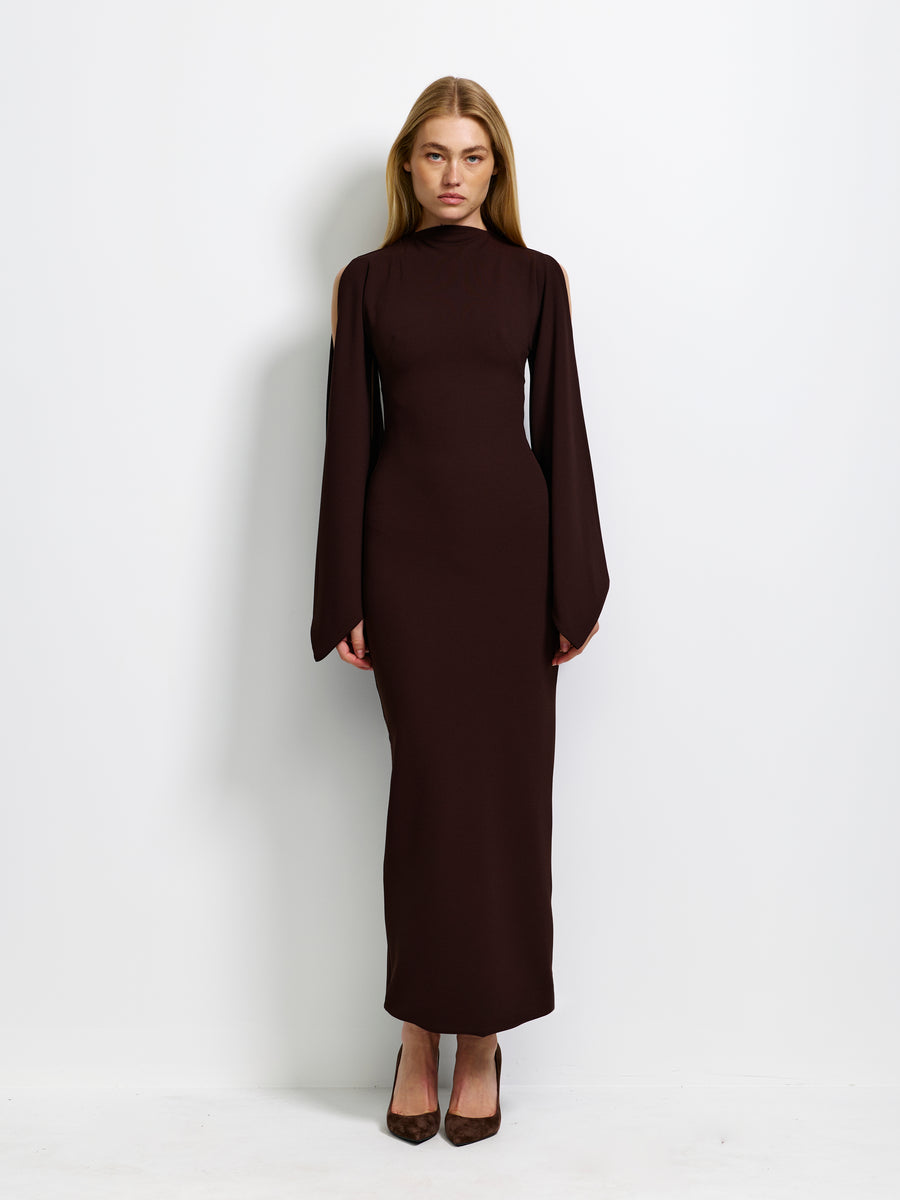 Ambrose Dress - Coffee - EFFIE KATS