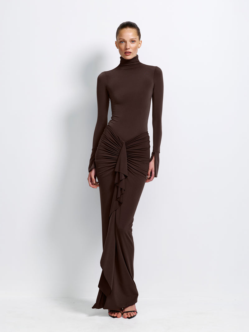 Anastasia Bodysuit - Chocolate Plum - EFFIE KATS