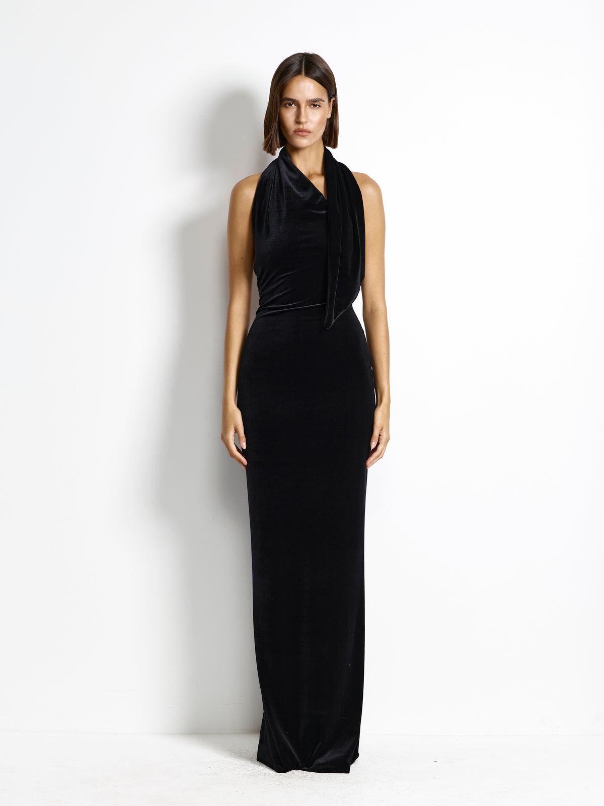 Carlson Gown - Black Velvet - EFFIE KATS