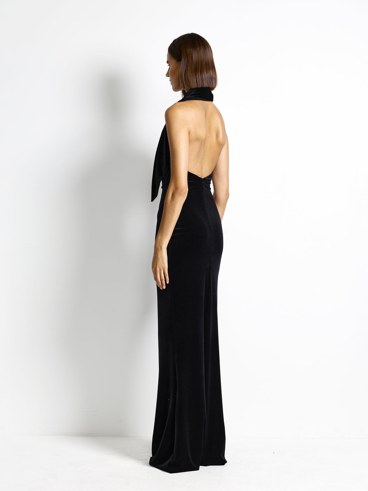 Carlson Gown - Black Velvet - EFFIE KATS