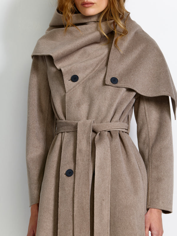 Elisabetta Coat - Taupe - EFFIE KATS