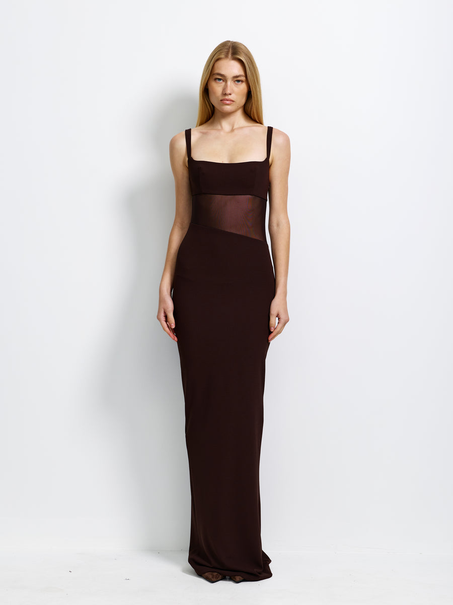 Cyia Gown - Coffee