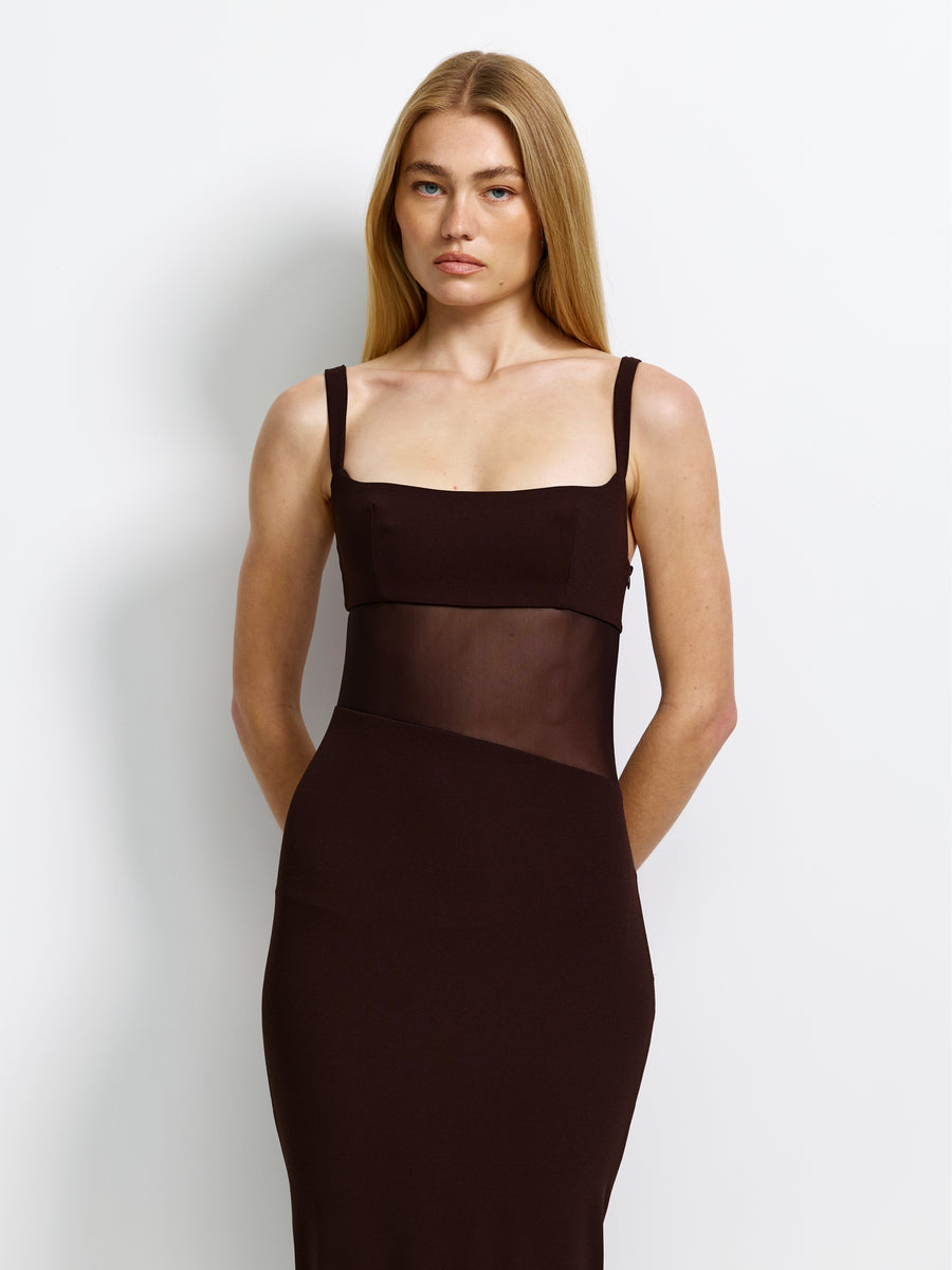Cyia Gown - Coffee