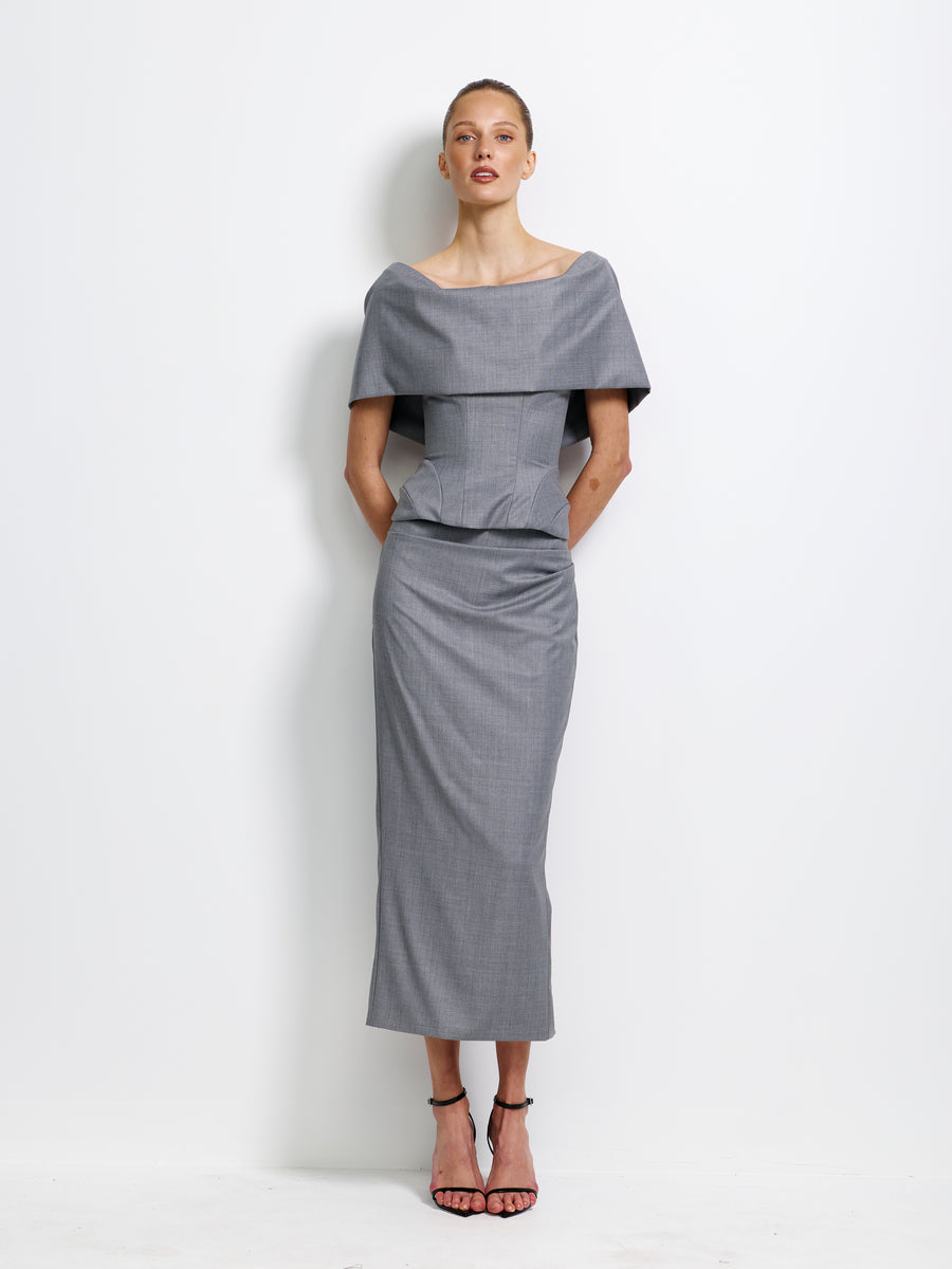 Eliza Bodice - Grey - EFFIE KATS