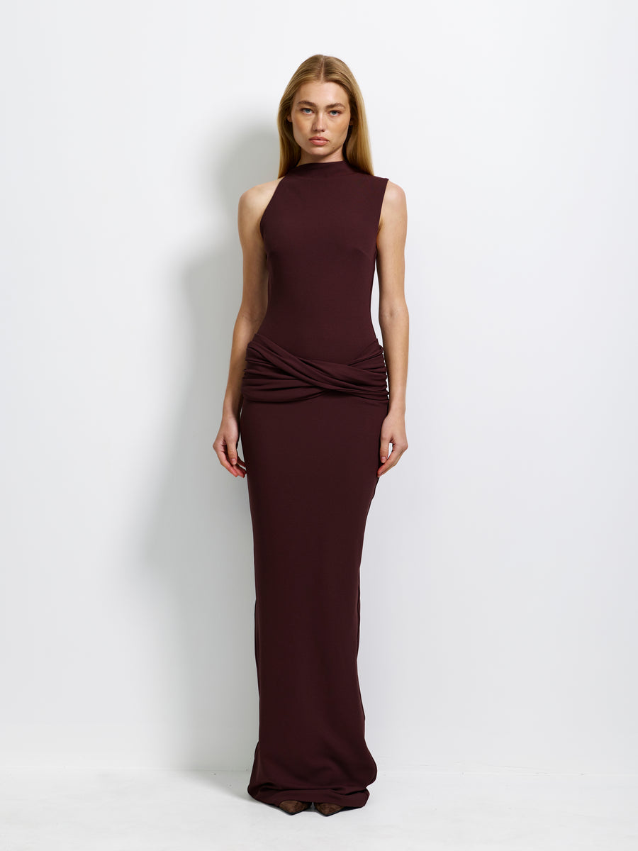 Emmeline Gown - Chocolate Plum - EFFIE KATS