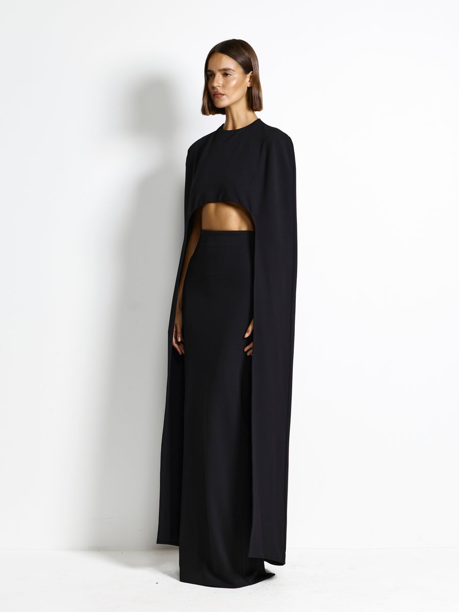 Estella Cape - Black - EFFIE KATS