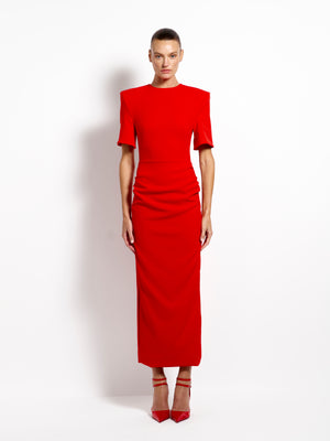 Evie Midi - Cherry Red - EFFIE KATS