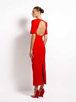 Evie Midi - Cherry Red - EFFIE KATS
