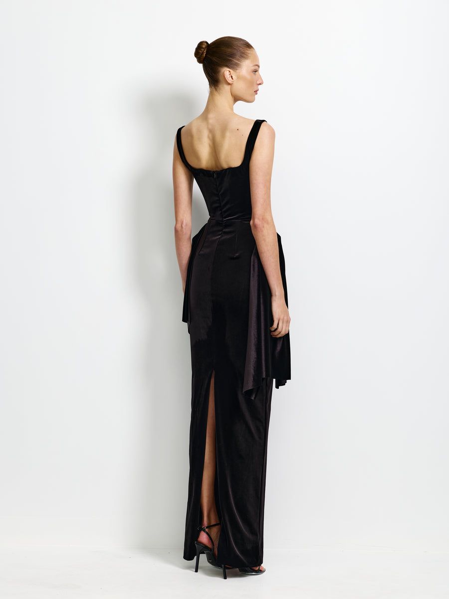Genevieve Gown - Black - EFFIE KATS