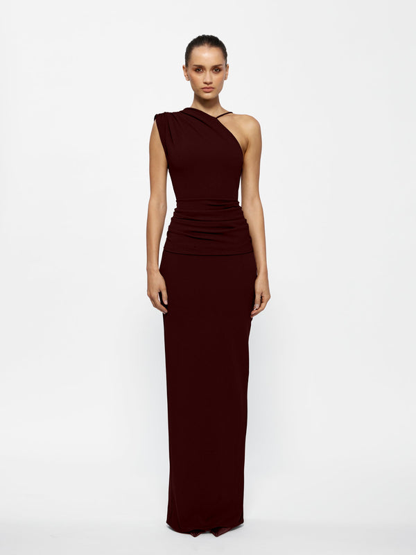 Greer Gown - Wine (Pre - order) - EFFIE KATS