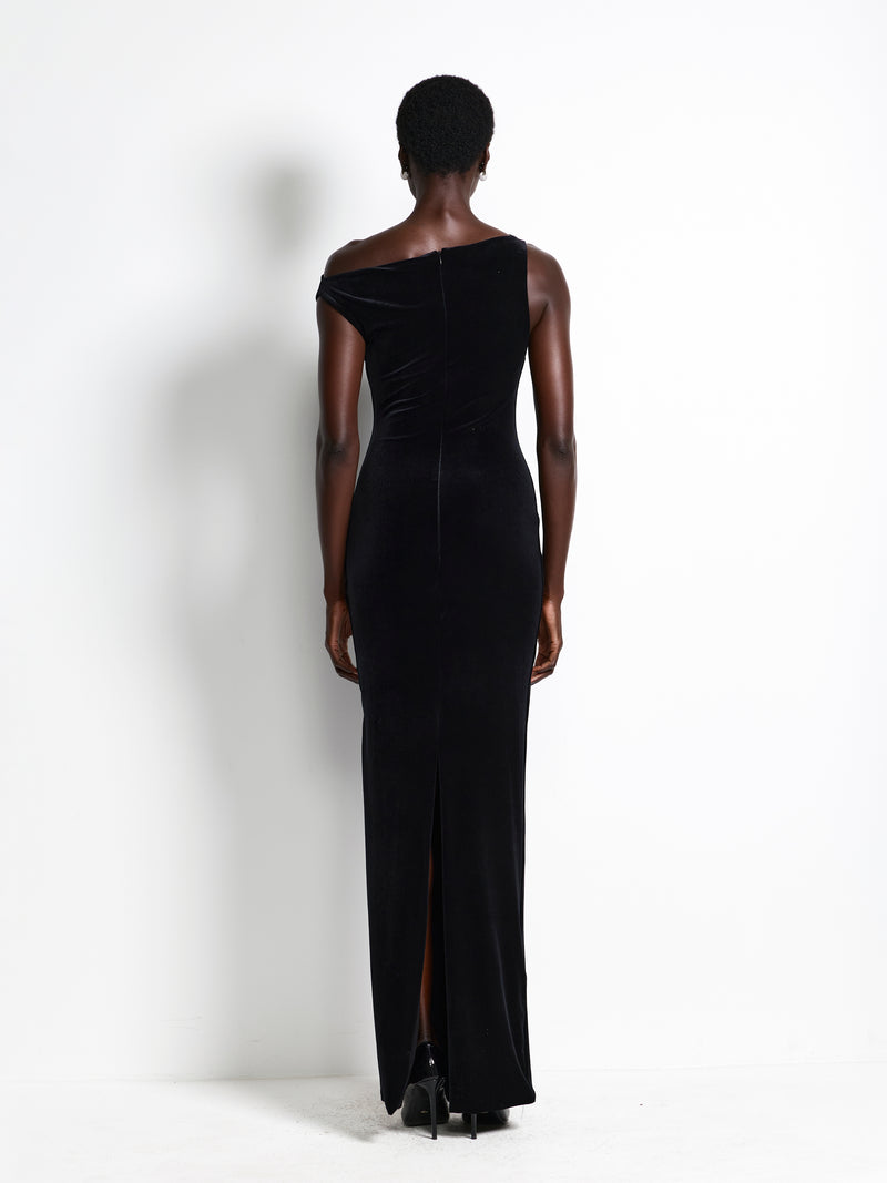 Inaya Gown - Black Velvet - EFFIE KATS